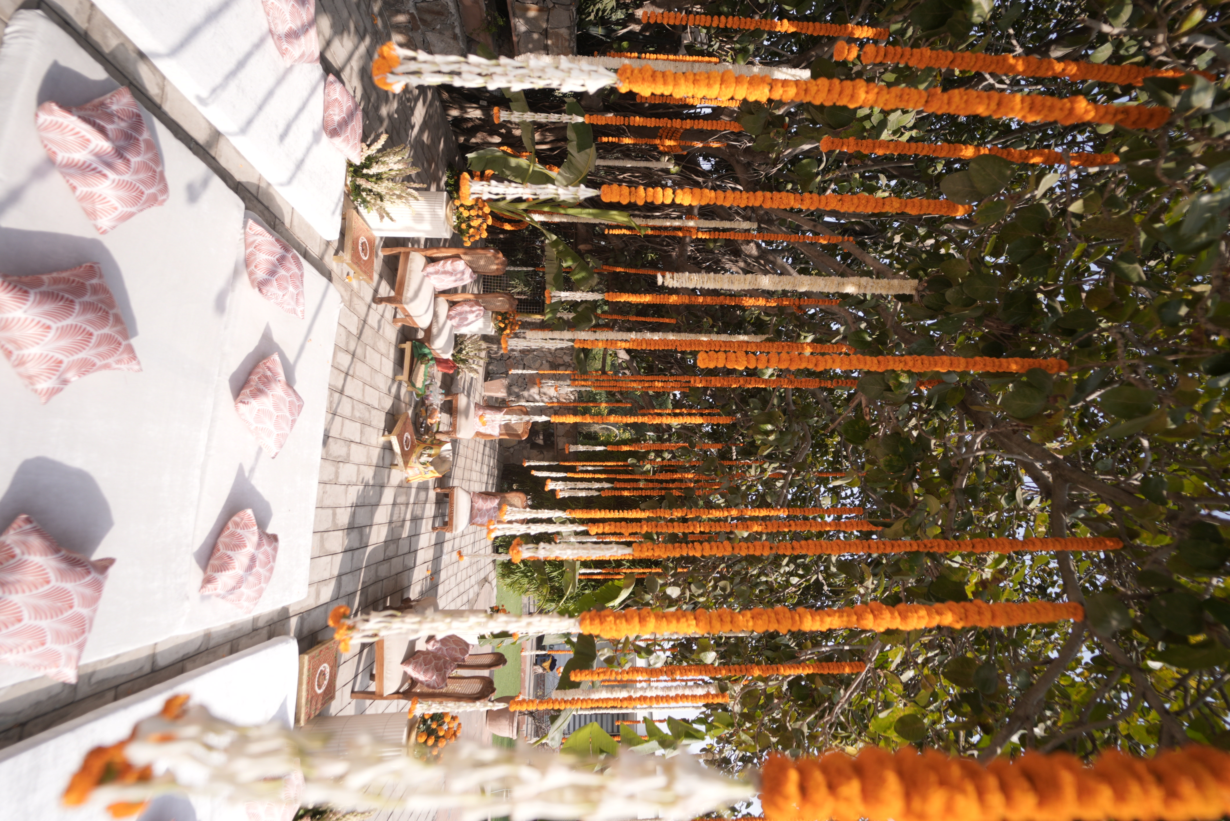 Marigold wedding decor