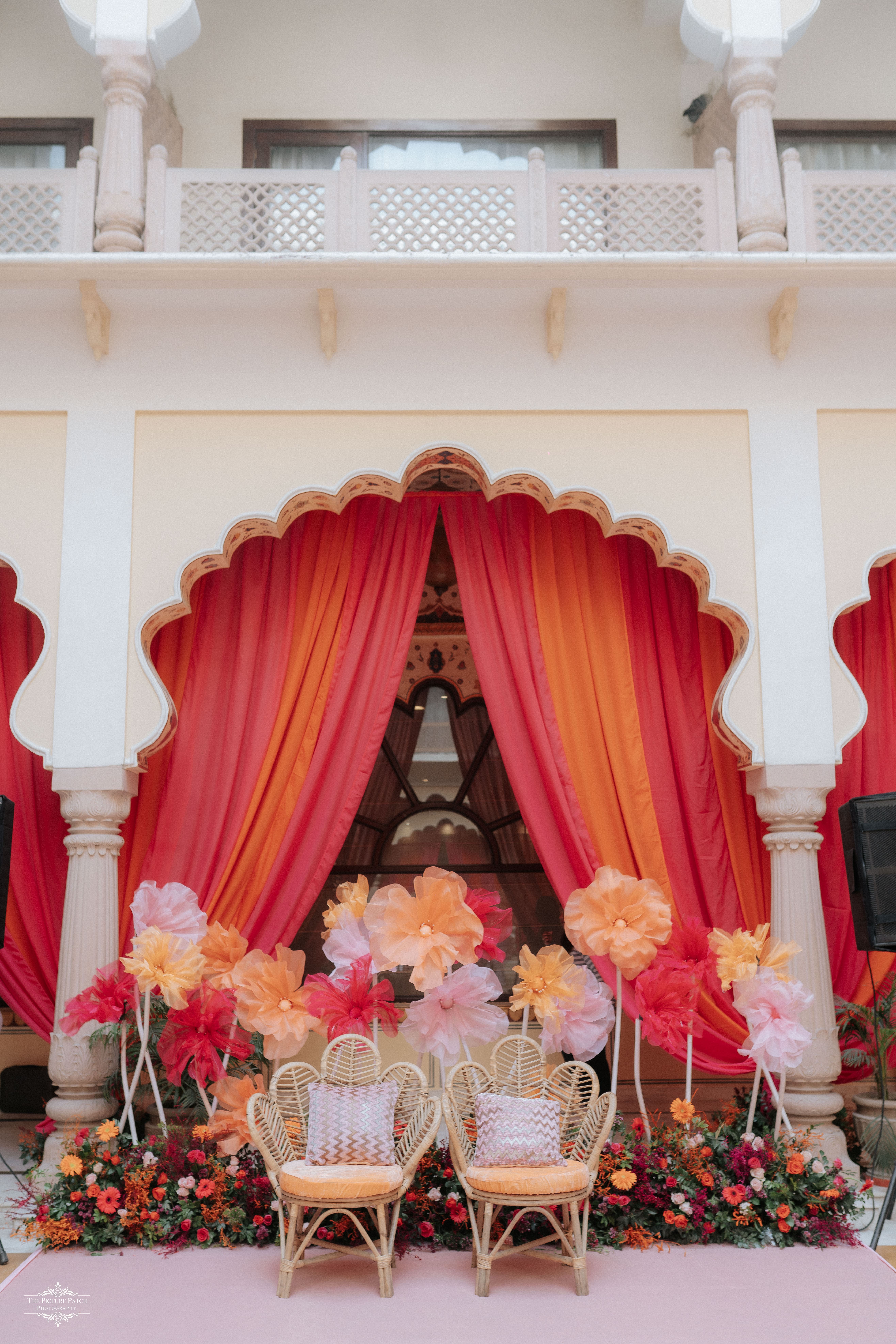 Outdoor palace setup