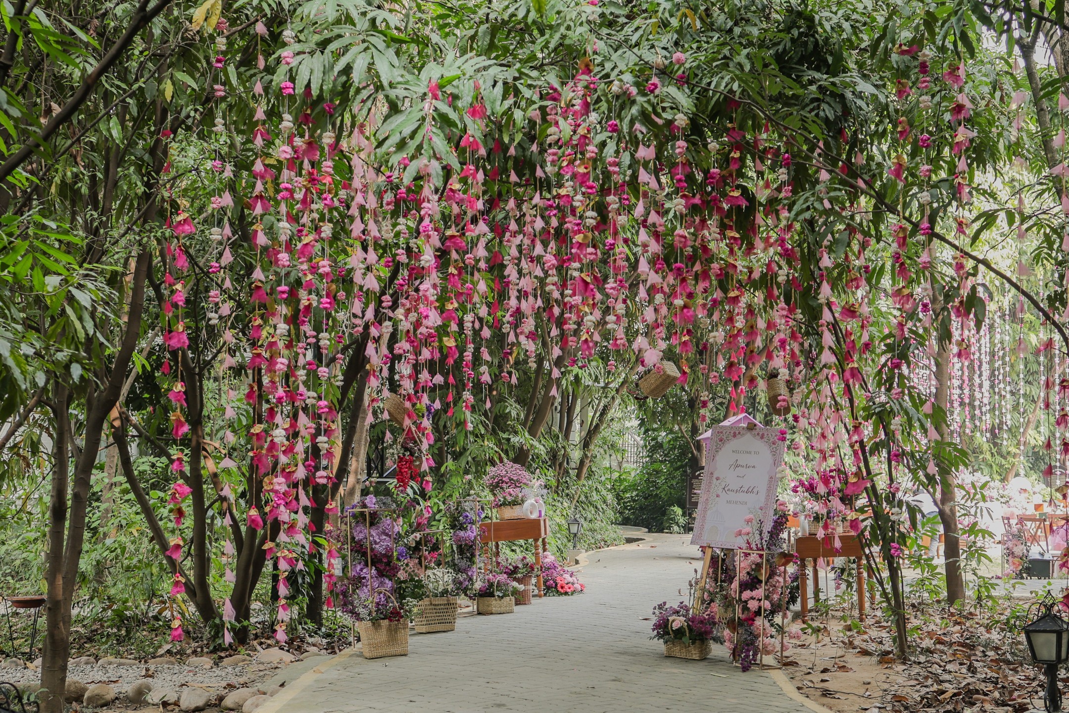 Garden Walkway Setup
