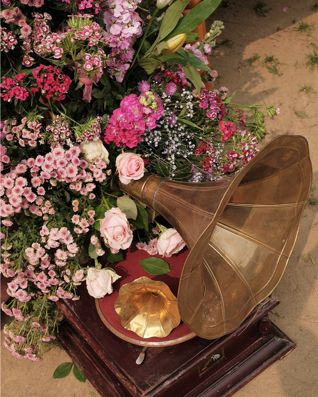 Vintage gramophone decor